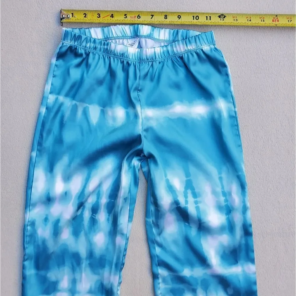 Sleep Justice blue and white tie-dye pajama pants size 10